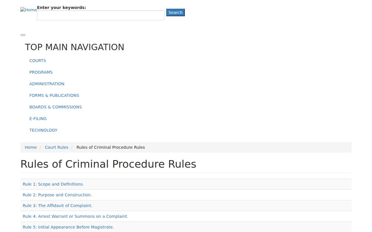 Tipton County arrest warrant records: Tennessee criminal rules index for complaint and arrest process