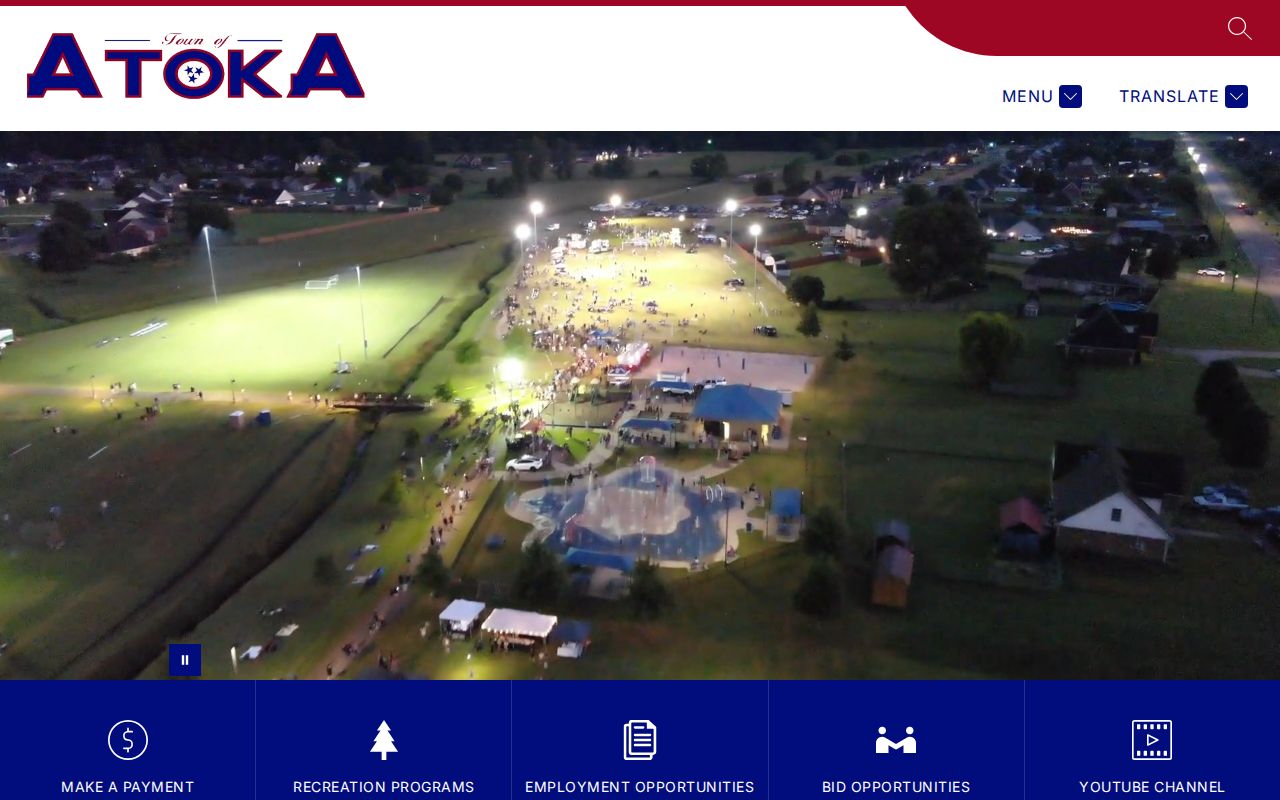 Atoka warrant records: official Town of Atoka government and department navigation