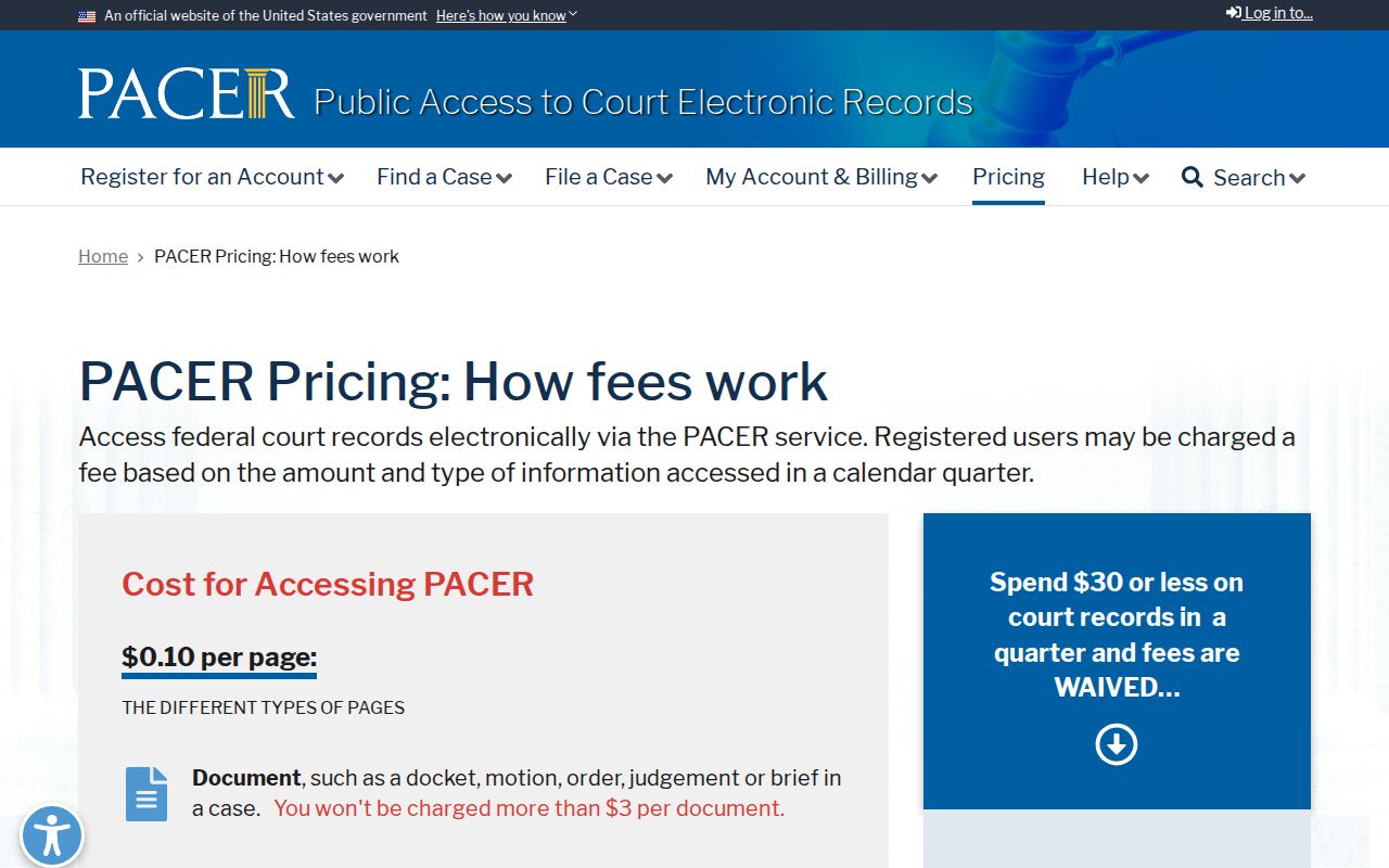 Tipton County warrant search: PACER federal docket access and pricing information